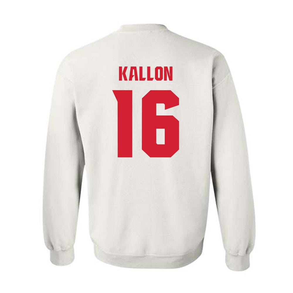 NC State - NCAA Men's Soccer : Mohamed Kallon - NCAA® National Champs Crewneck Sweatshirt-1