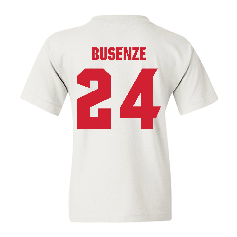 NC State - NCAA Men's Soccer : Isaac Busenze - NCAA® National Champs Youth T-Shirt-1