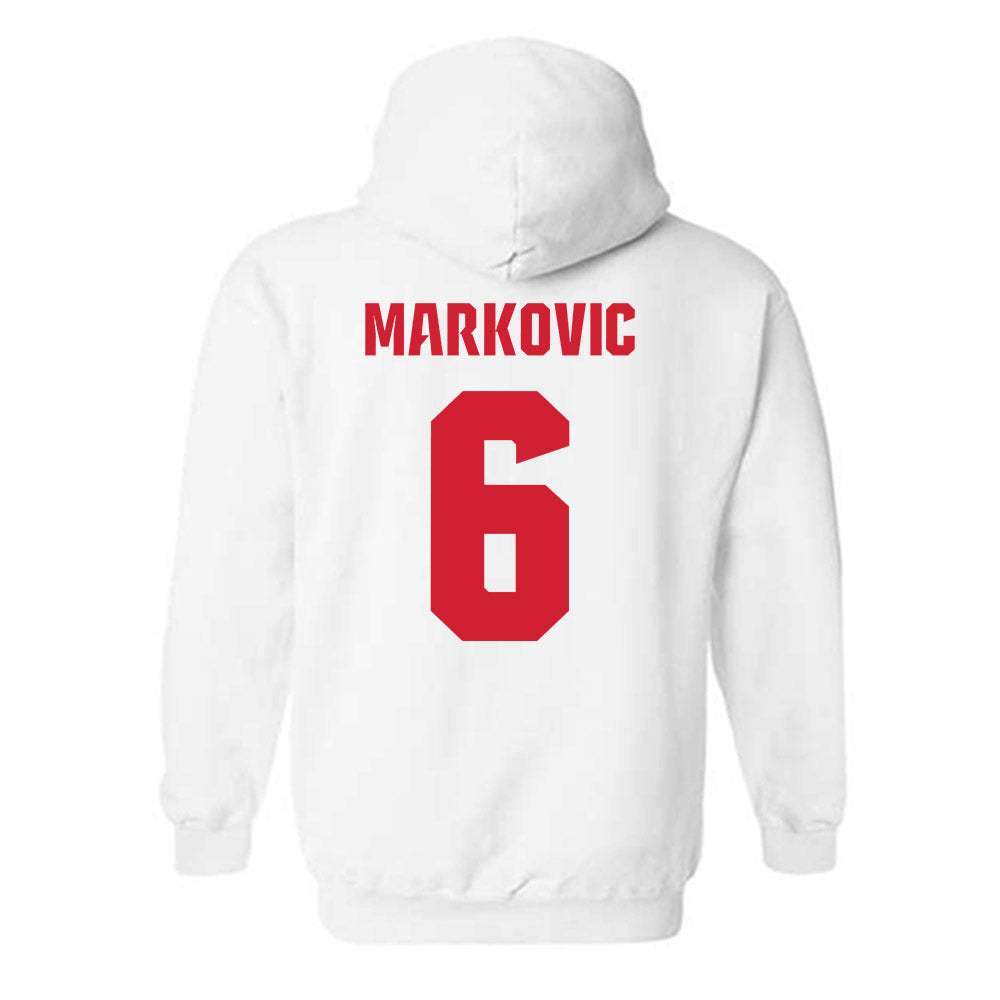 NC State - NCAA Men's Soccer : Nikola Markovic - NCAA® National Champs Hooded Sweatshirt-1
