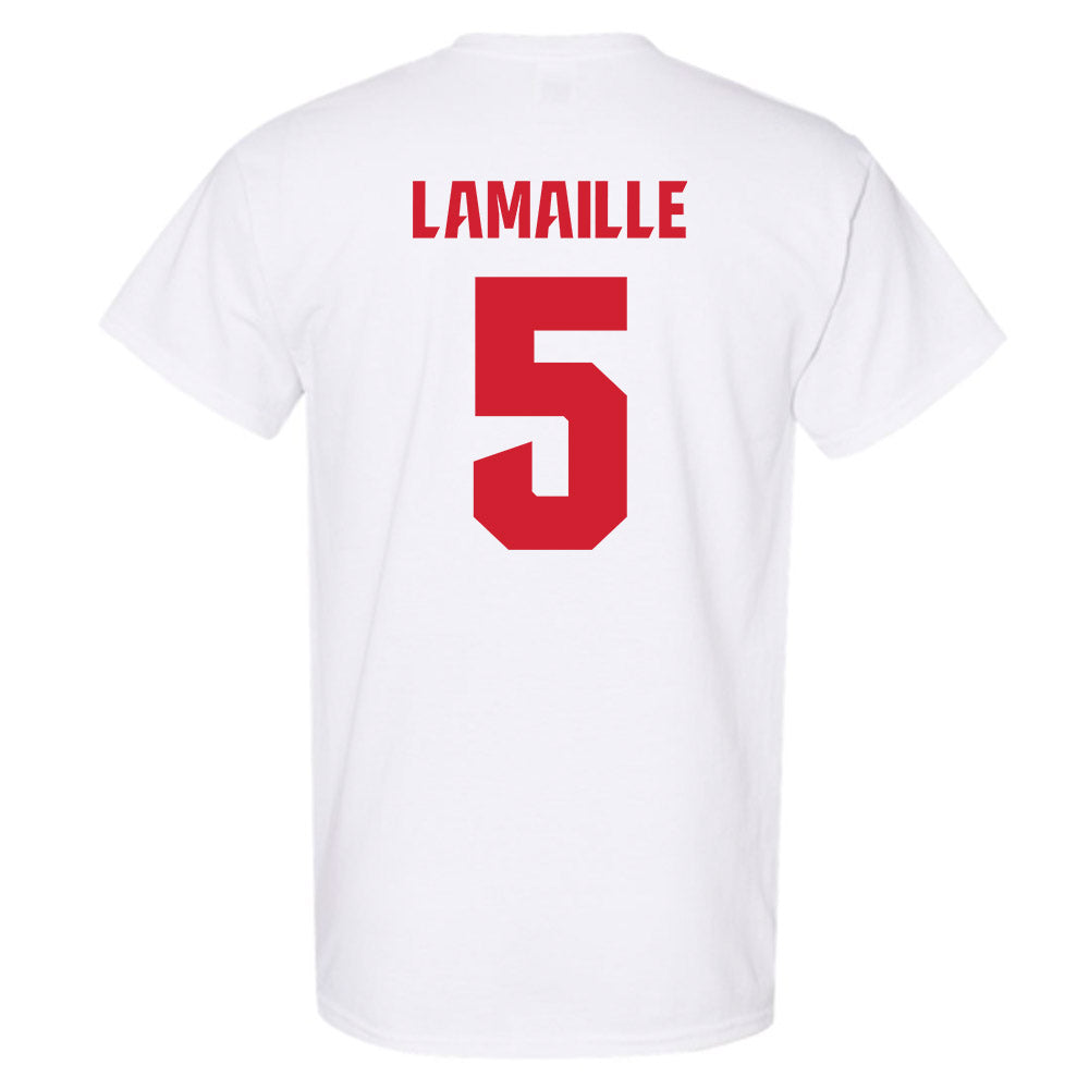 NC State - NCAA Men's Soccer : Thomas Lamaille - NCAA® National Champs T-Shirt-1