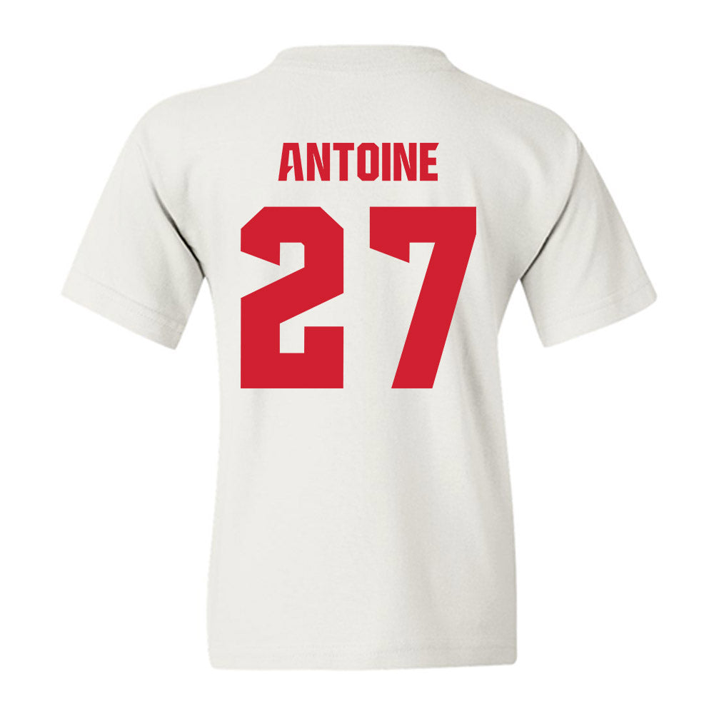 NC State - NCAA Men's Soccer : Nakai Antoine - NCAA® National Champs Youth T-Shirt-1