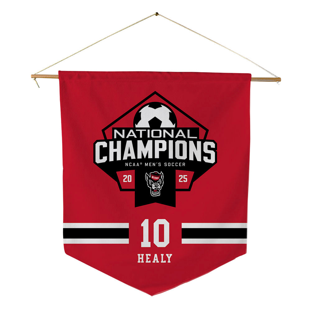 NC State - NCAA Men's Soccer : Taig Healy - NCAA® National Champs Pennant - 18" x 21"-0