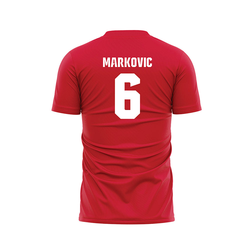 NC State - NCAA Men's Soccer : Nikola Markovic - NCAA® National Champs Soccer Jersey-1