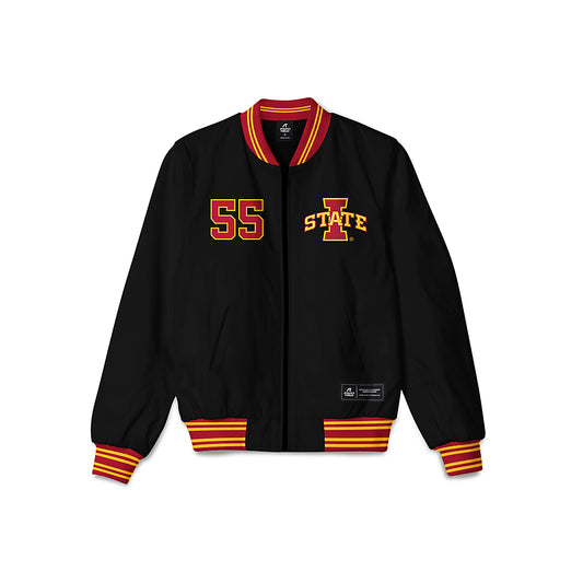 Iowa State - NCAA Women's Basketball : Audi Crooks - Bomber Jacket-0