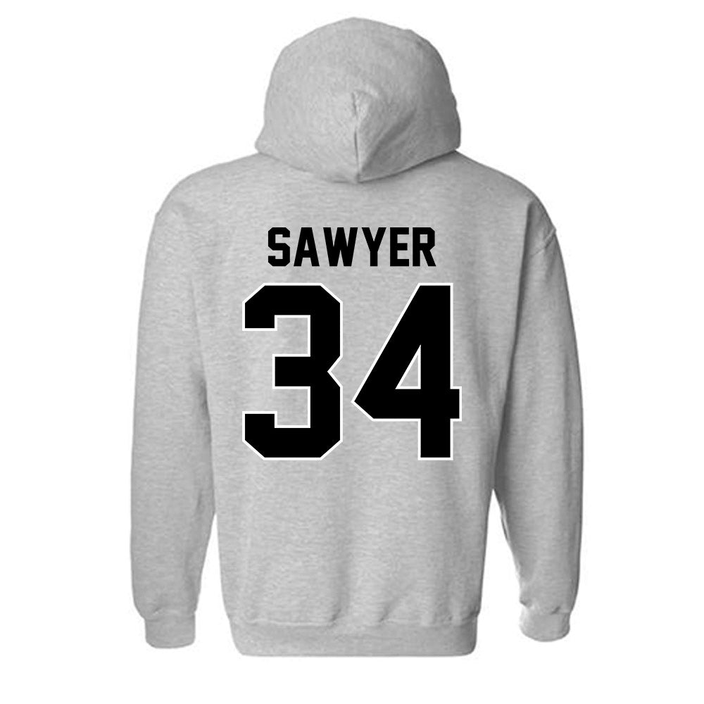 Providence - NCAA Men's Ice Hockey : Logan Sawyer - Classic Shersey Hooded Sweatshirt-1