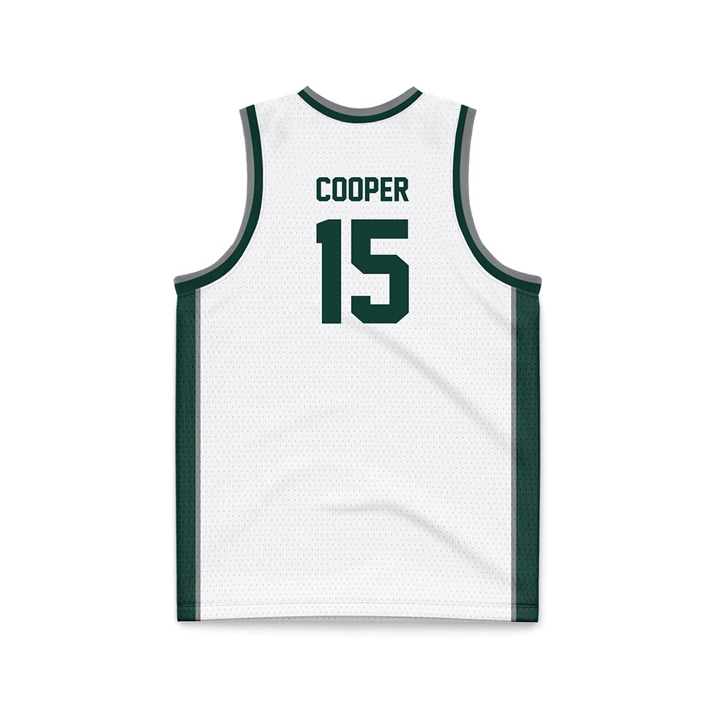Michigan State - NCAA Men's Basketball : Carson Cooper - White Basketball Jersey-1