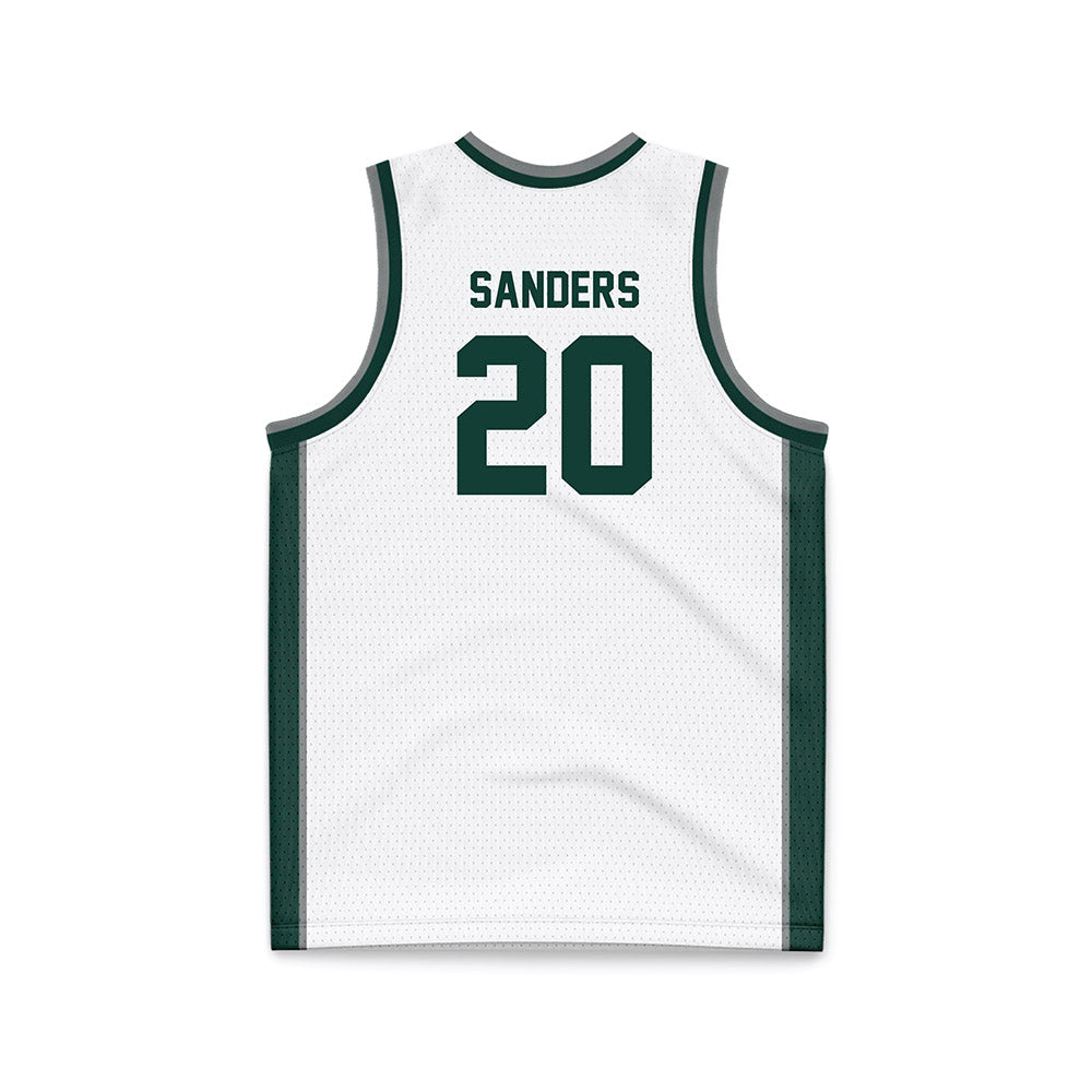 Michigan State - NCAA Men's Basketball : Nick Sanders - White Basketball Jersey-1