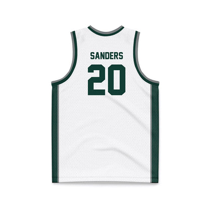 Michigan State - NCAA Men's Basketball : Nick Sanders - White Basketball Jersey-1