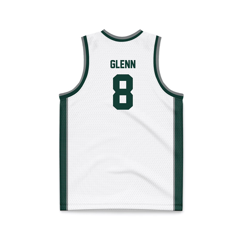 Michigan State - NCAA Men's Basketball : Kaleb Glenn - White Basketball Jersey-1