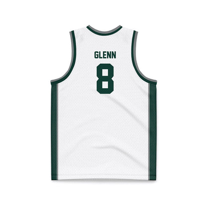 Michigan State - NCAA Men's Basketball : Kaleb Glenn - White Basketball Jersey-1