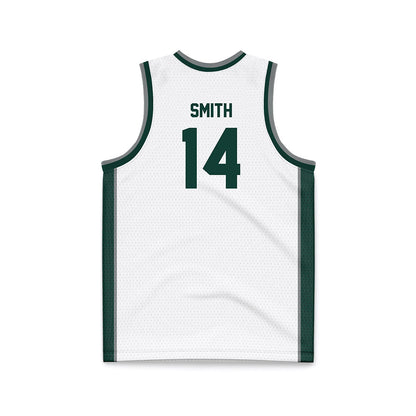 Michigan State - NCAA Men's Basketball : Davis Smith - White Basketball Jersey-1