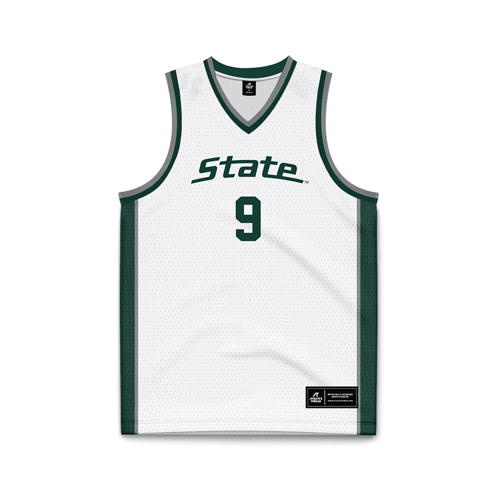 Michigan State - NCAA Men's Basketball : Trey Fort - White Basketball Jersey-0
