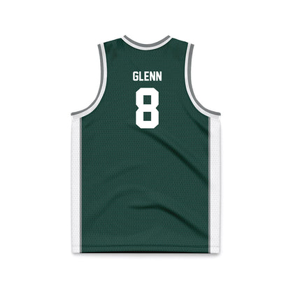 Michigan State - NCAA Men's Basketball : Kaleb Glenn - Green Basketball Jersey-1