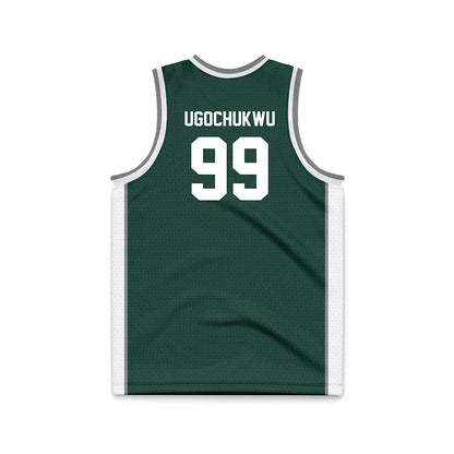 Michigan State - NCAA Men's Basketball : Divine-Collins Ugochukwu - Green Basketball Jersey-1