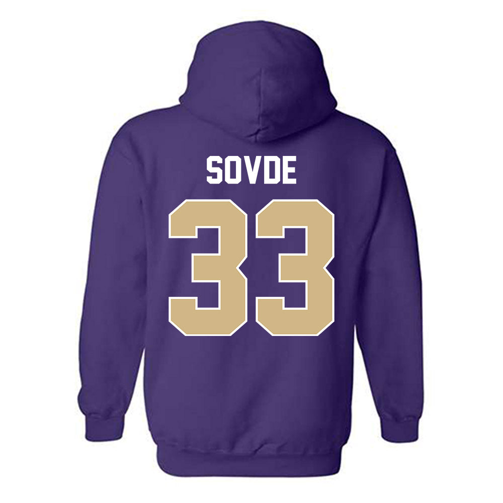 Washington - NCAA Men's Soccer : Chad Sovde - NCAA® 2025 National Champs Hooded Sweatshirt-1