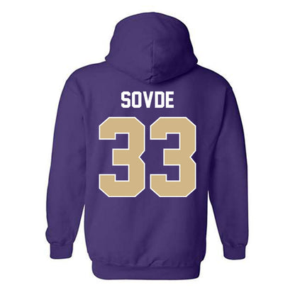 Washington - NCAA Men's Soccer : Chad Sovde - NCAA® 2025 National Champs Hooded Sweatshirt-1