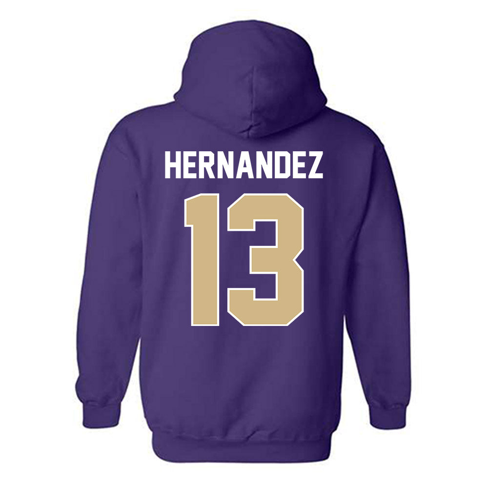 Washington - NCAA Men's Soccer : Kevin Hernandez - NCAA® 2025 National Champs Hooded Sweatshirt-1