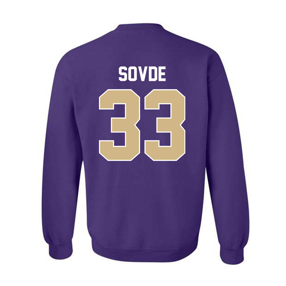 Washington - NCAA Men's Soccer : Chad Sovde - NCAA® 2025 National Champs Crewneck Sweatshirt-1