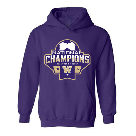 Washington - NCAA Men's Soccer : Cameron Cruz - NCAA® 2025 National Champs Hooded Sweatshirt-0