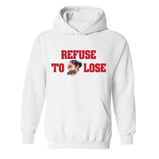 Wisconsin - NCAA Women's Volleyball : Carter Booth - Refuse to &$!#% Lose! Hooded Sweatshirt-0