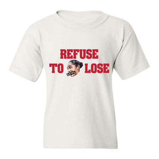 Wisconsin - NCAA Women's Volleyball : Carter Booth - Refuse to &$!#% Lose! Youth T-Shirt-0