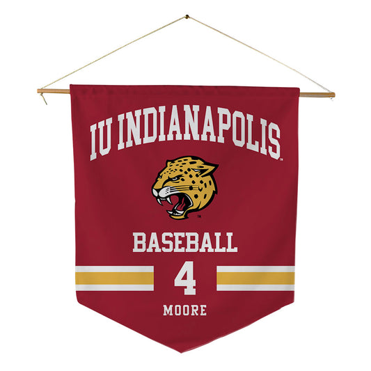 Indiana - NCAA Baseball : Will Moore - Pennant - 18" x 21"-0