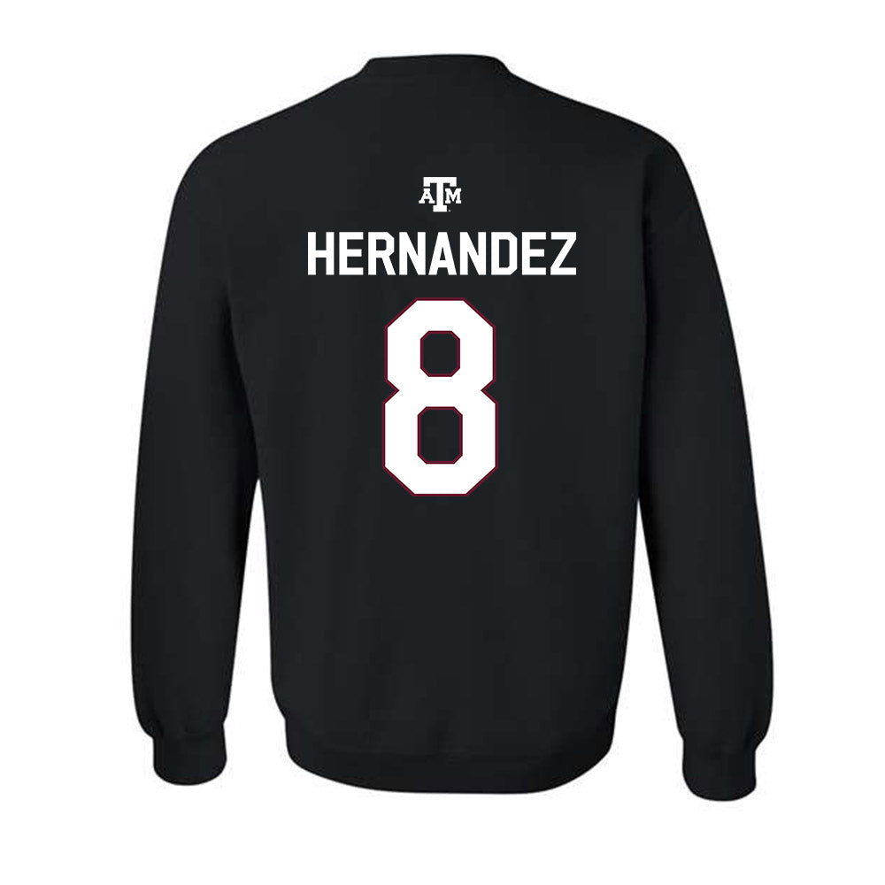 Texas A&M - NCAA Women's Volleyball : Amare Hernandez - National Champions Classic Shersey Crewneck Sweatshirt-1