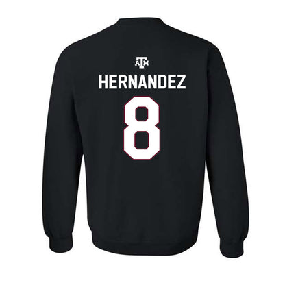 Texas A&M - NCAA Women's Volleyball : Amare Hernandez - National Champions Classic Shersey Crewneck Sweatshirt-1