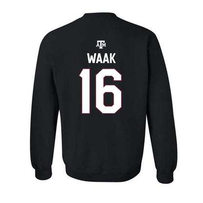 Texas A&M - NCAA Women's Volleyball : Maddie Waak - National Champions Classic Shersey Crewneck Sweatshirt-1