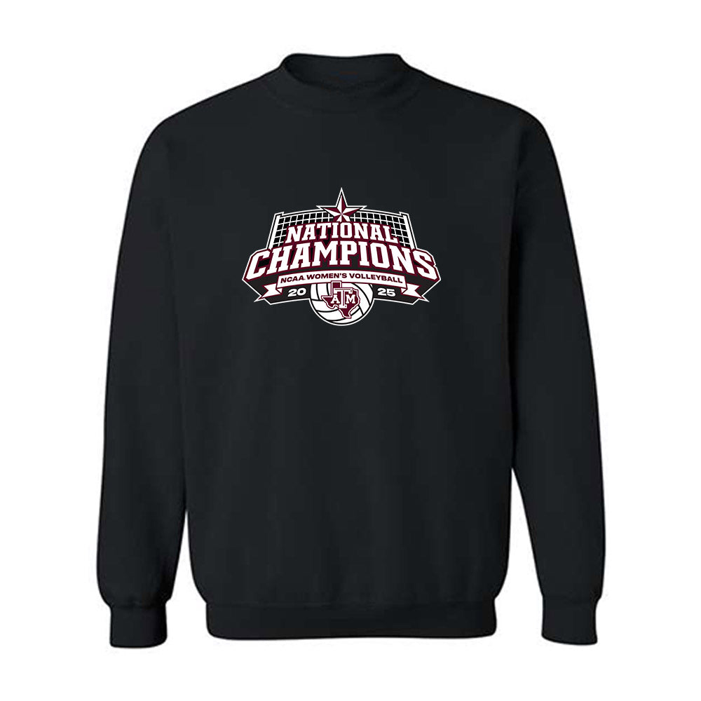 Texas A&M - NCAA Women's Volleyball : Amare Hernandez - National Champions Classic Shersey Crewneck Sweatshirt-0