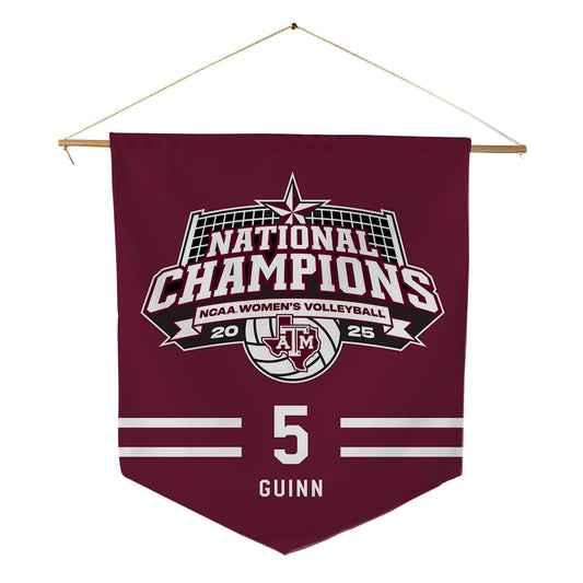 Texas A&M - NCAA Women's Volleyball : Lexi Guinn - NCAA® National Champions Pennant - 18" x 21"-0