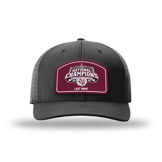 Texas A&M - NCAA Women's Volleyball : Djurdja Stanojevic - National Champions Leather Patch Laser Performance Snapback Cap-0