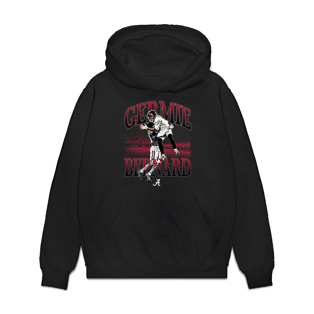 Alabama - NCAA Football : Germie Bernard - Catchaaaaa!!! Premium Hooded Sweatshirt-0