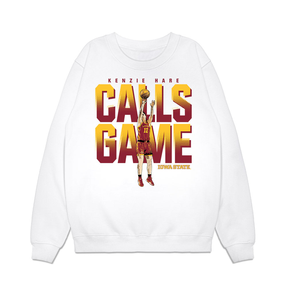 Iowa State - NCAA Women's Basketball : Kenzie Hare - Graphic Tee Premium Crewneck Sweatshirt-0