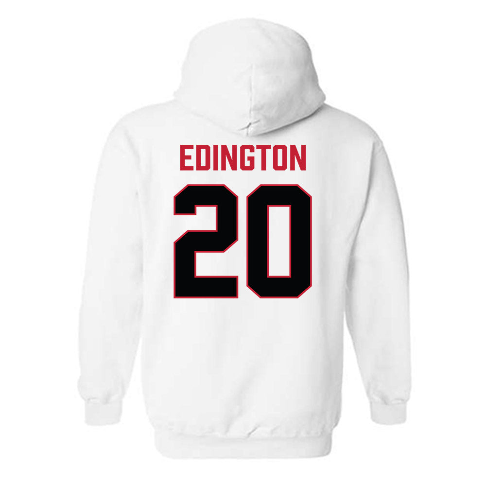 Ferris State - NCAA Football : Jaden Edington - National Champions Shersey Hooded Sweatshirt-1