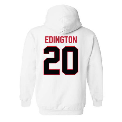 Ferris State - NCAA Football : Jaden Edington - National Champions Shersey Hooded Sweatshirt-1