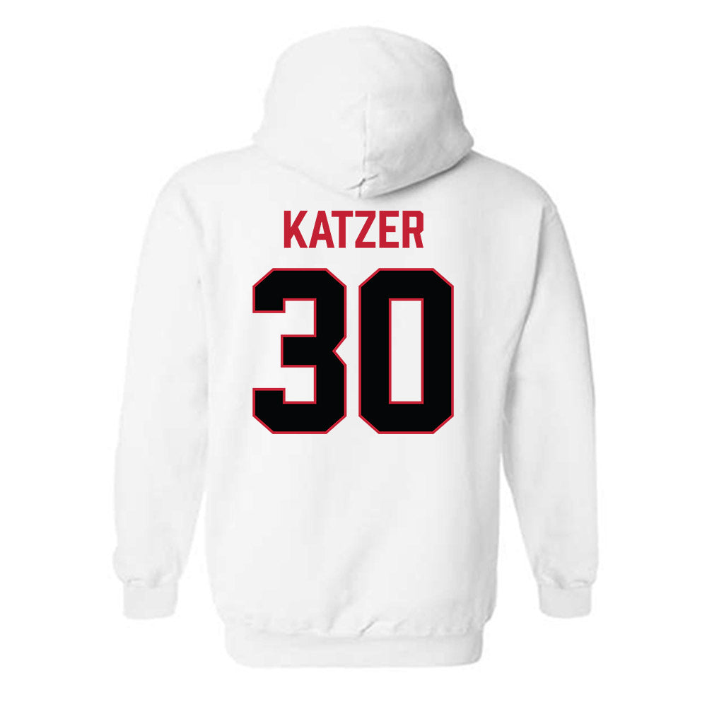 Ferris State - NCAA Football : Kannon Katzer - National Champions Shersey Hooded Sweatshirt-1