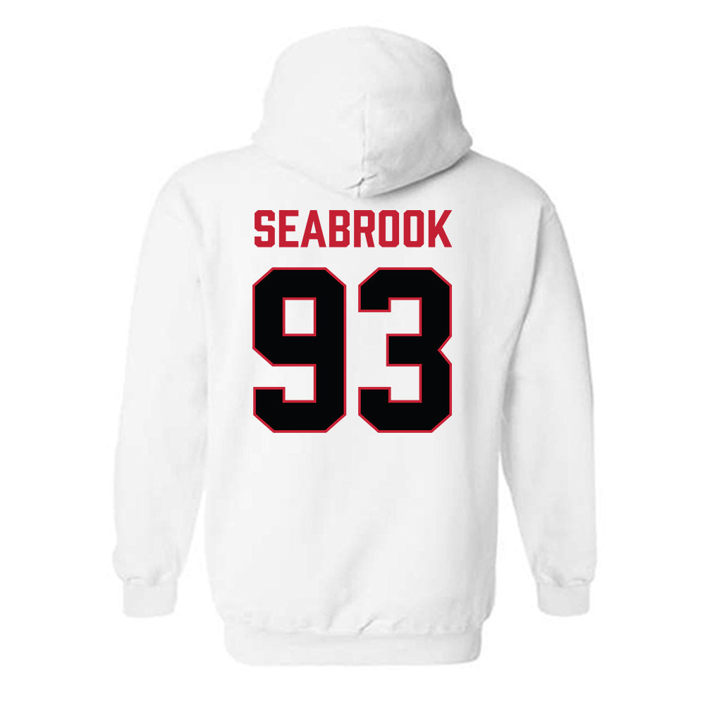 Ferris State - NCAA Football : Erick Seabrook - National Champions Shersey Hooded Sweatshirt-1