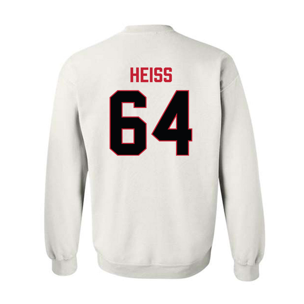 Ferris State - NCAA Football : Cameron Heiss - National Champions Shersey Crewneck Sweatshirt-1