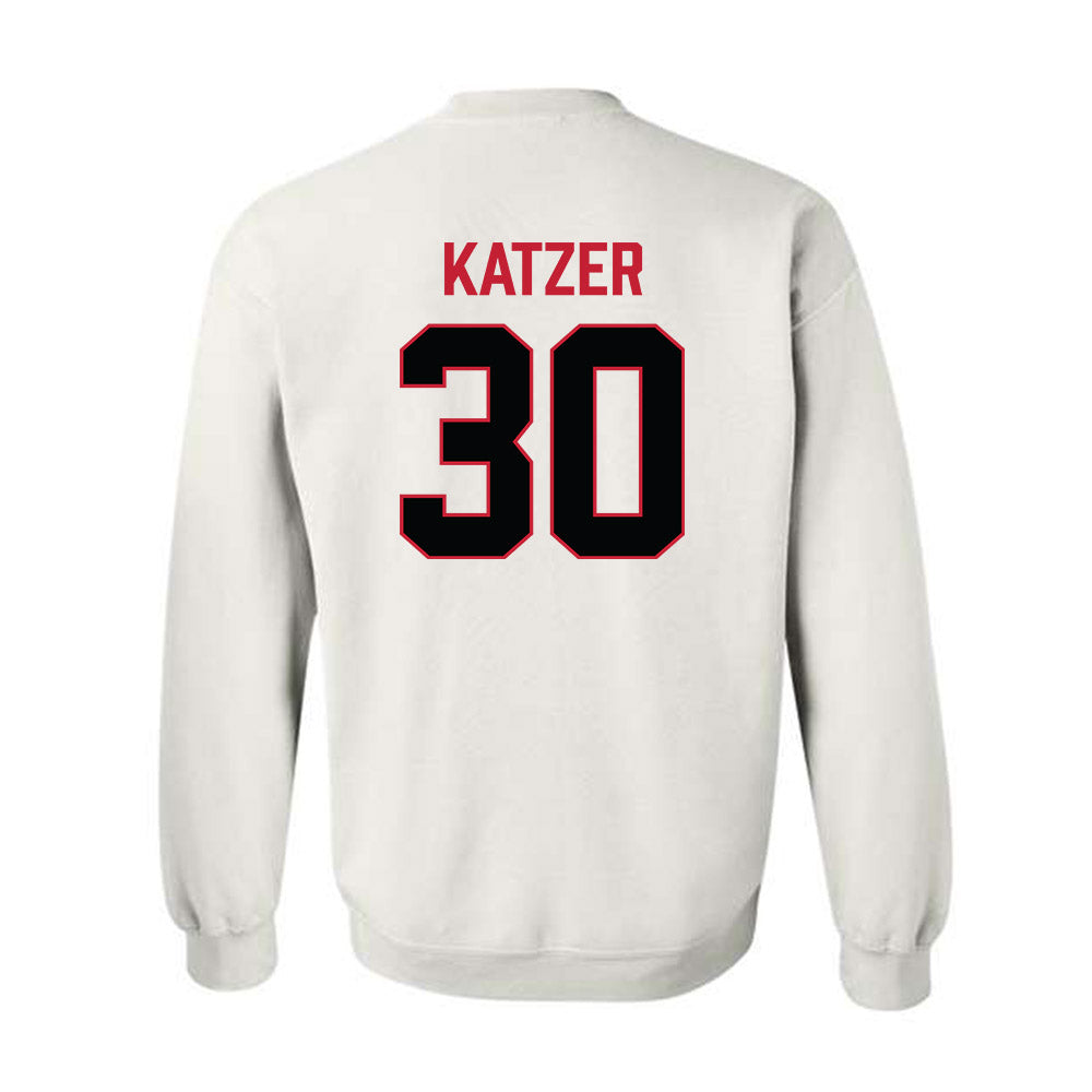 Ferris State - NCAA Football : Kannon Katzer - National Champions Shersey Crewneck Sweatshirt-1
