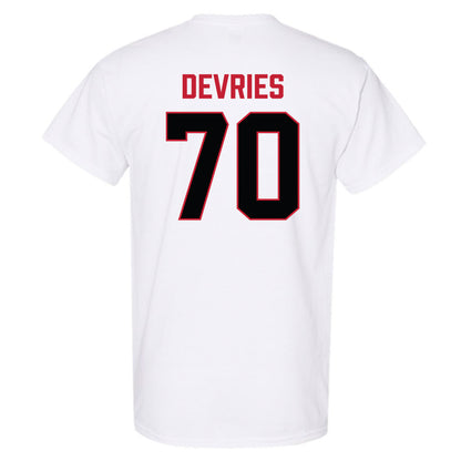 Ferris State - NCAA Football : Andrew Devries - National Champions Shersey T-Shirt-1