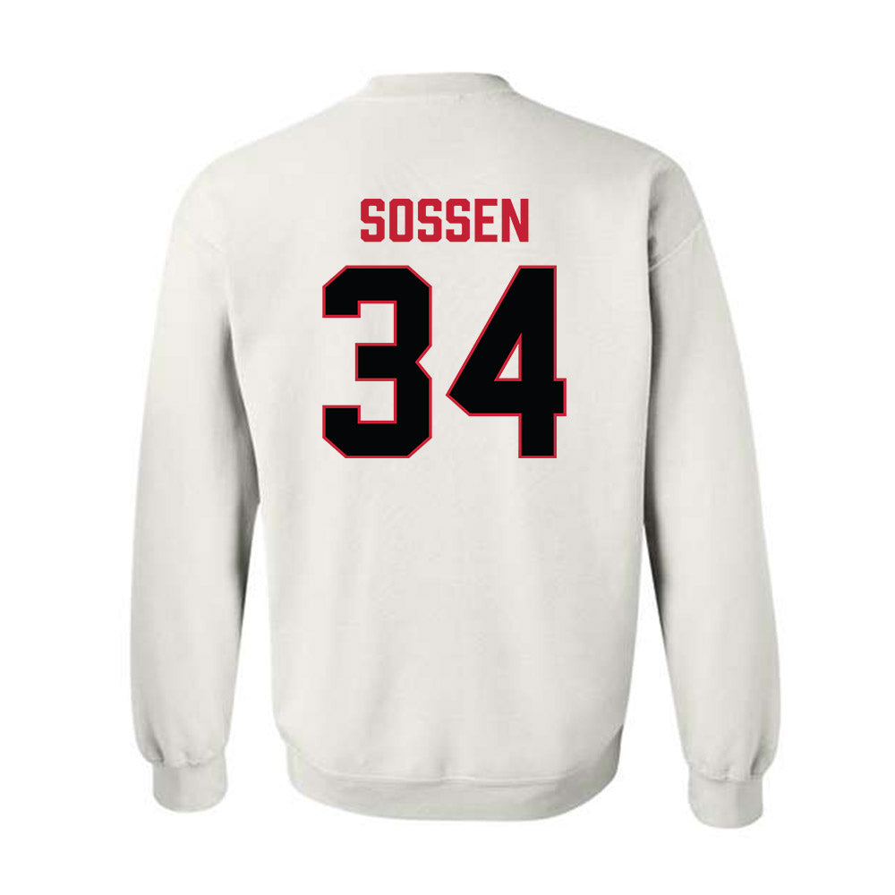 Ferris State - NCAA Football : Finn Sossen - National Champions Shersey Crewneck Sweatshirt-1