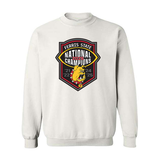 Ferris State - NCAA Football : Harkym Henry - National Champions Shersey Crewneck Sweatshirt-0