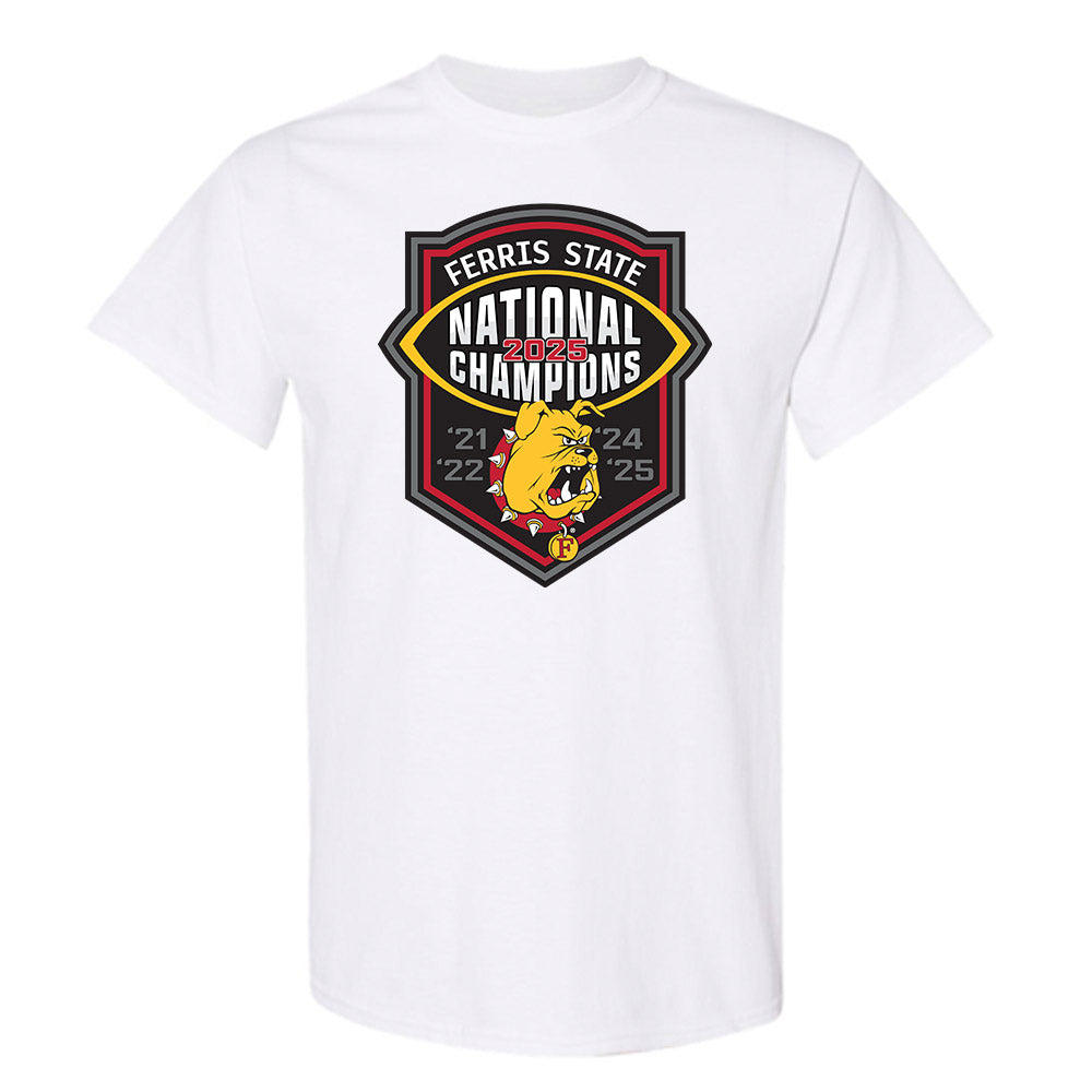 Ferris State - NCAA Football : Shon Stephens - National Champions Shersey T-Shirt-0