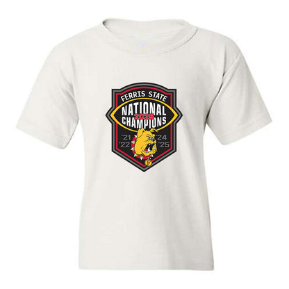 Ferris State - NCAA Football : DJ Gilbert - National Champions Shersey Youth T-Shirt-0