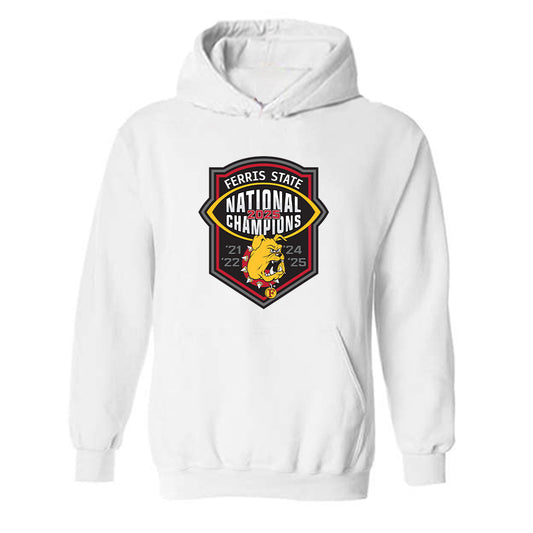 Ferris State - NCAA Football : Kaharri Caldwell - National Champions Shersey Hooded Sweatshirt-0
