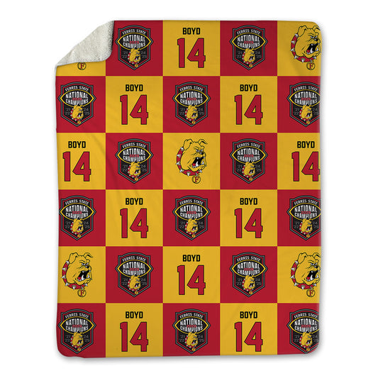 Ferris State - NCAA Football : Sincer Boyd - National Champs Blanket-0