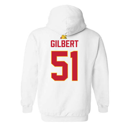 Ferris State - NCAA Football : DJ Gilbert - 5 years National Champions Hooded Sweatshirt-1