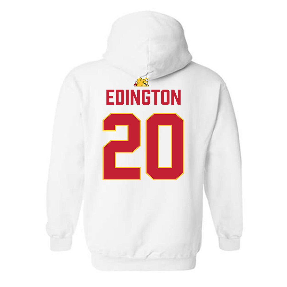 Ferris State - NCAA Football : Jaden Edington - 5 years National Champions Hooded Sweatshirt-1