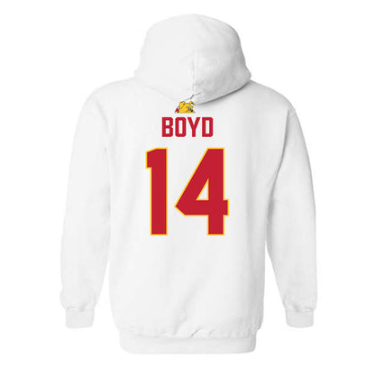 Ferris State - NCAA Football : Sincer Boyd - 5 years National Champions Hooded Sweatshirt-1